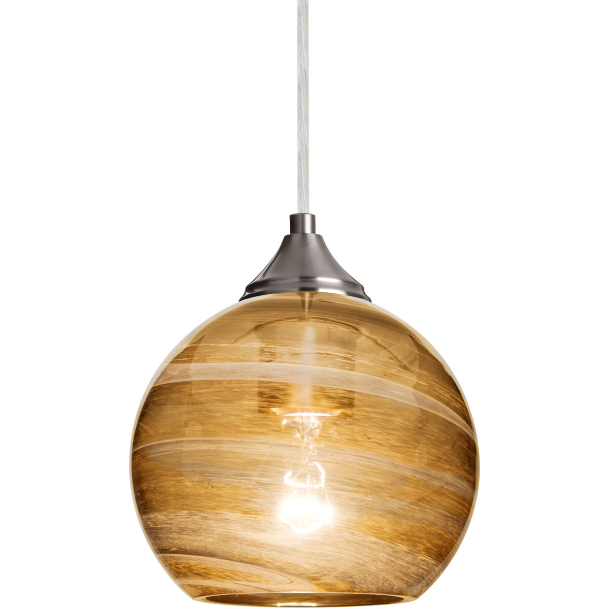 Jilly 1 Light Satin Nickel Pendant Ceiling Light