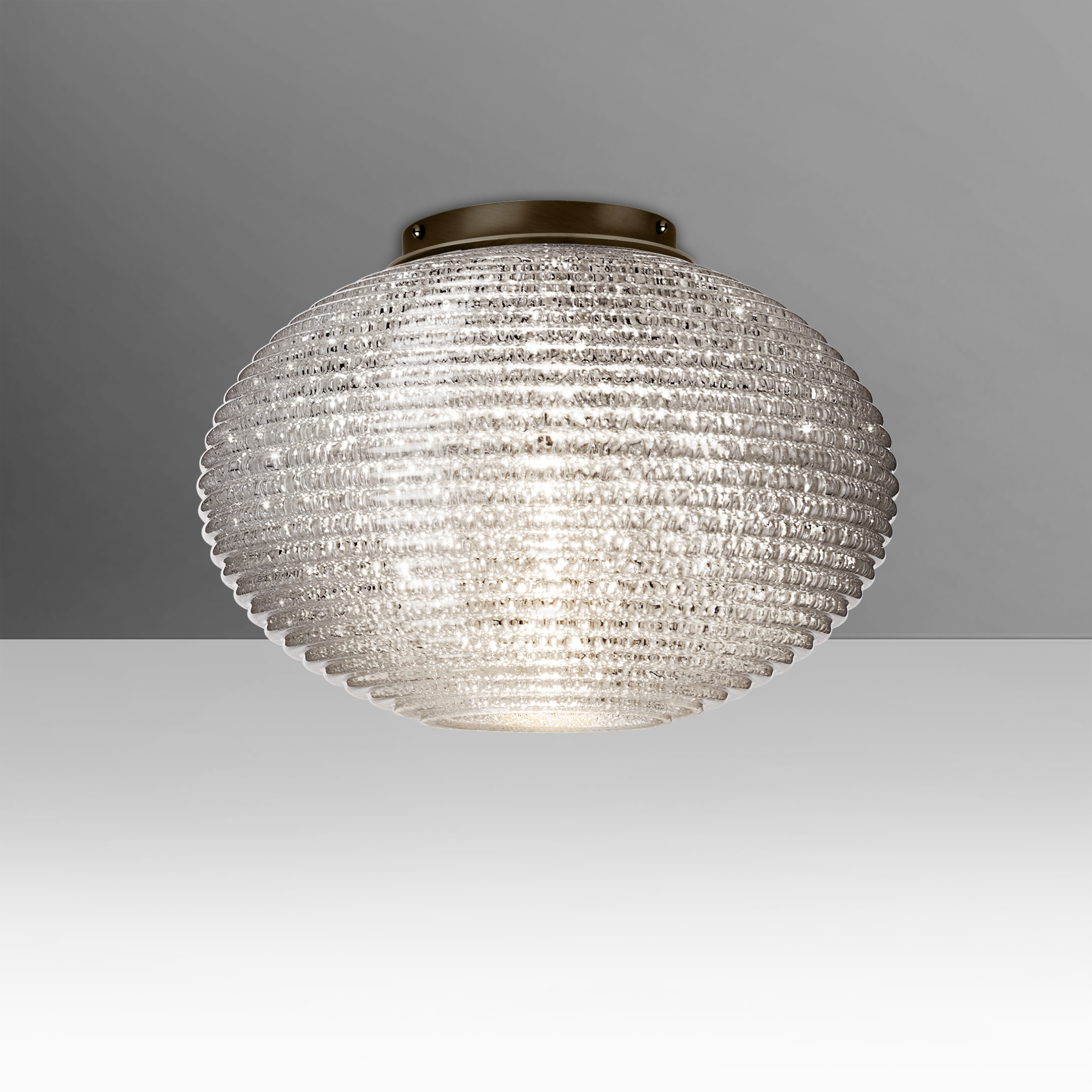Pape 12 LED 11.75 inch Bronze Semi-Flush Mount Ceiling Light