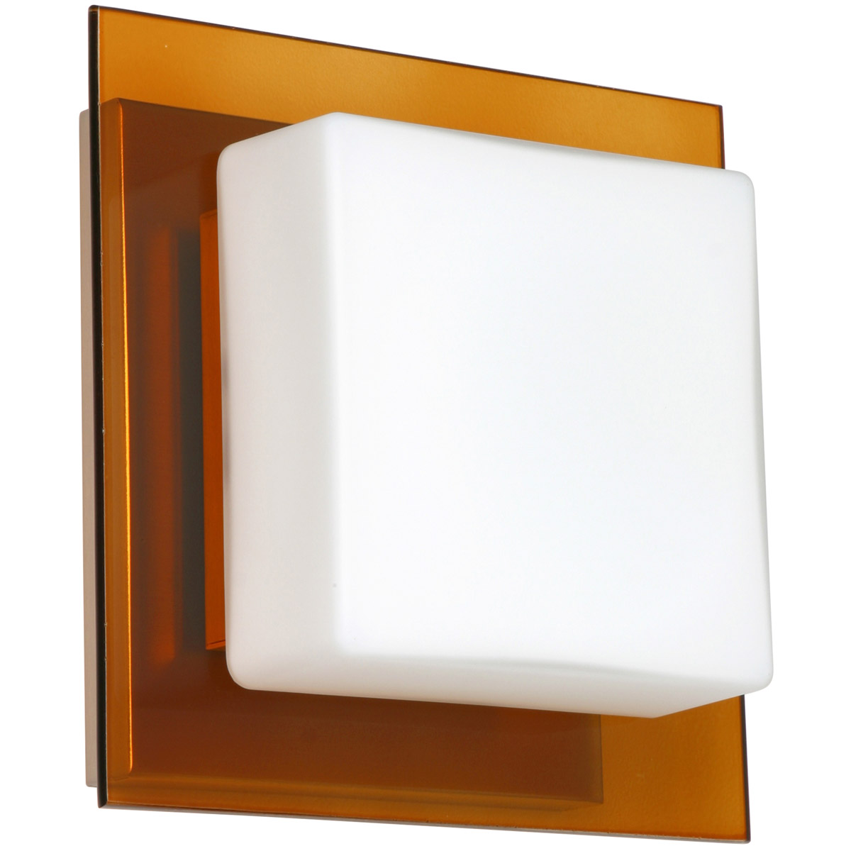 Alex LED 6 inch Satin Nickel ADA Mini Sconce Wall Light in Opal ...