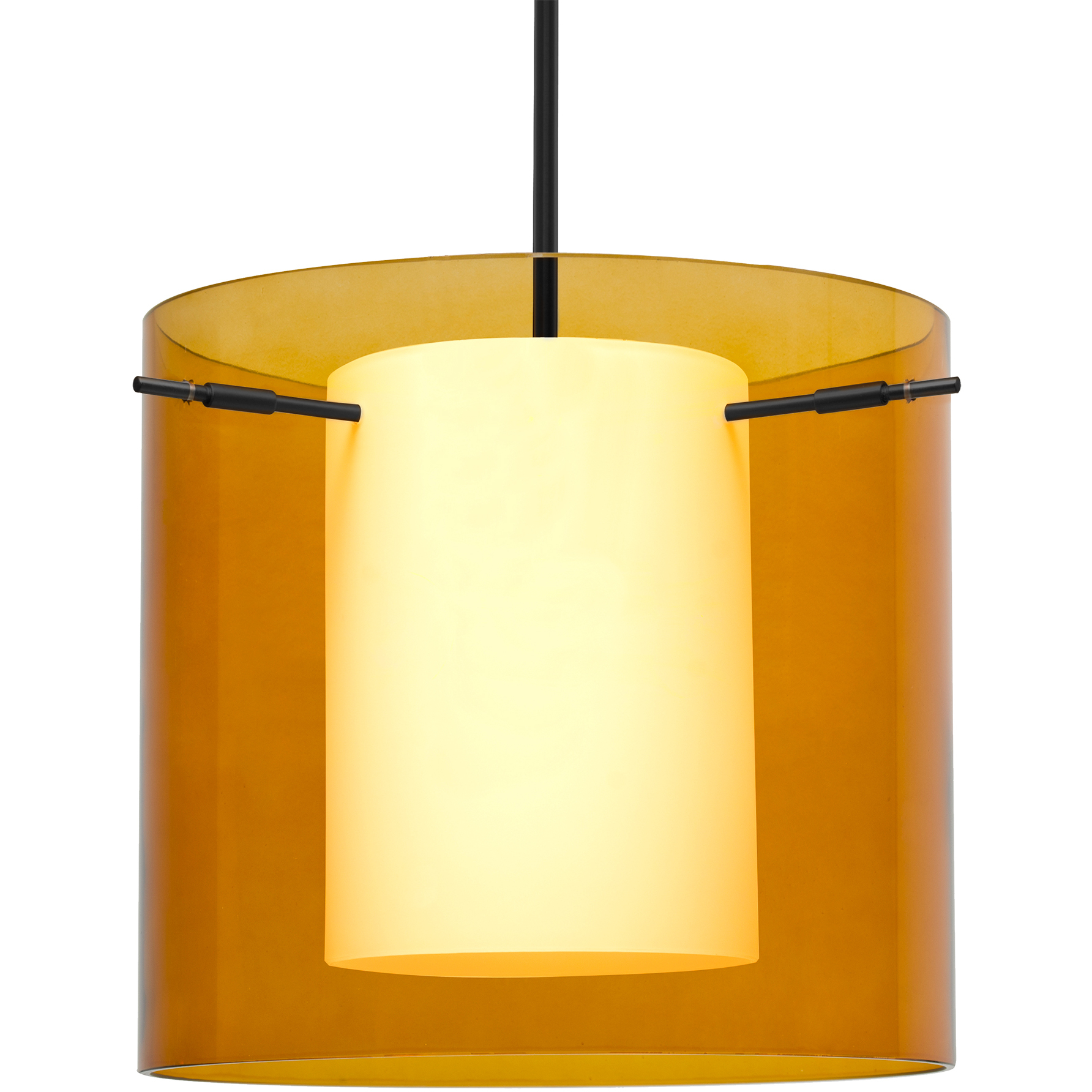 Pahu 12 LED Black Stem Pendant Ceiling Light