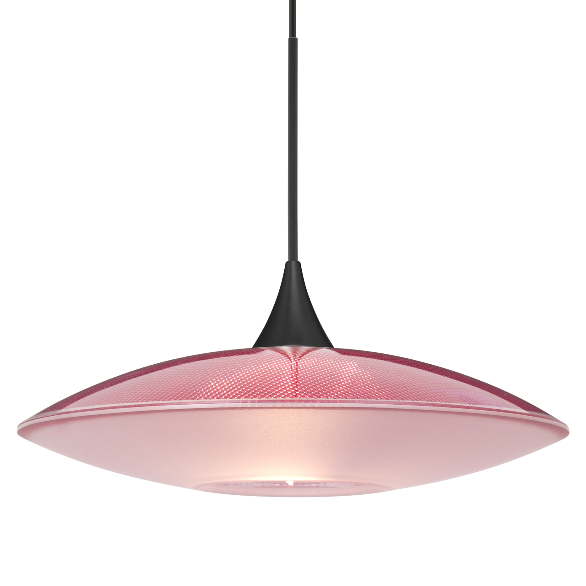 Spazio 1 Light Black Cord Pendant Ceiling Light