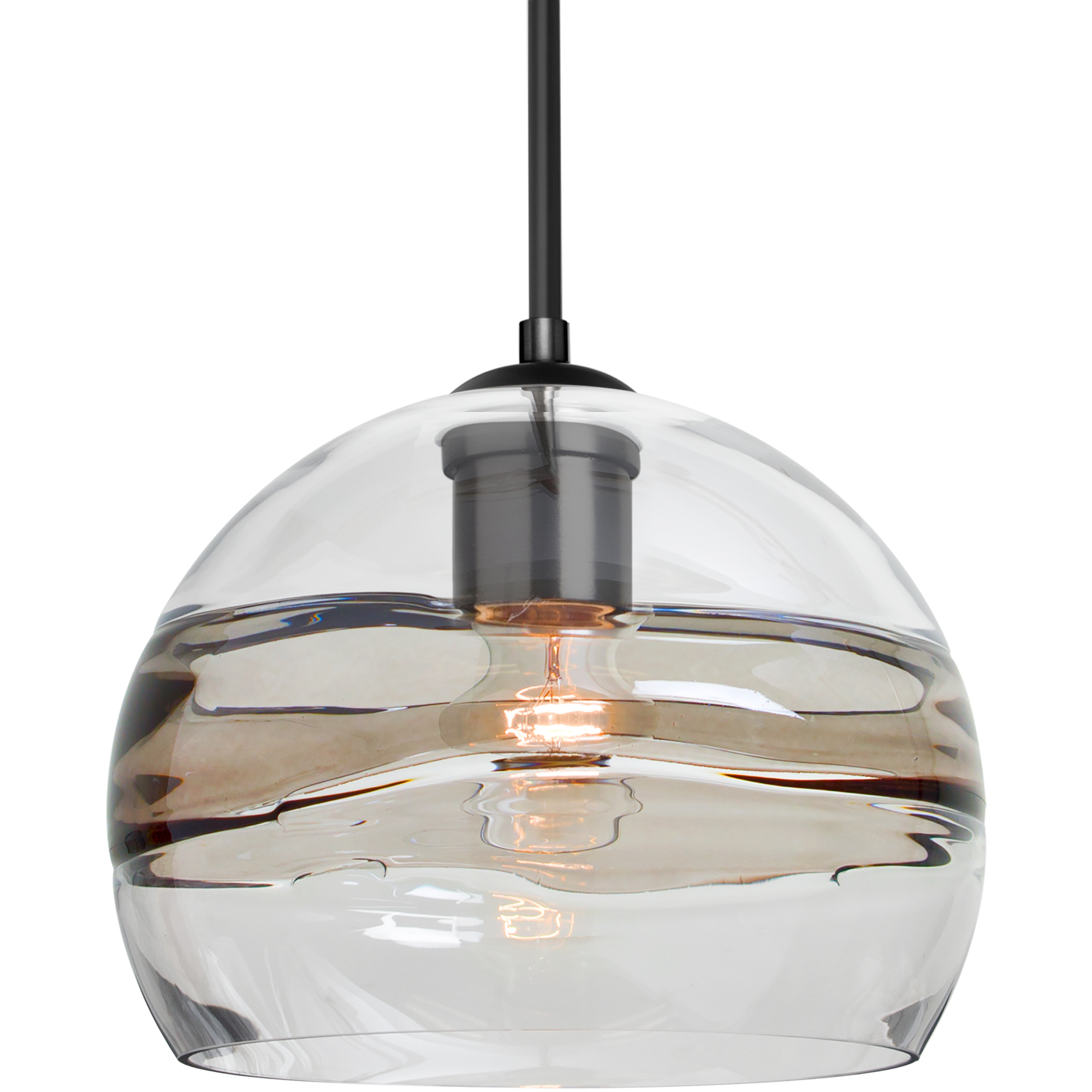 Spirit 8 1 Light Black Cord Pendant Ceiling Light