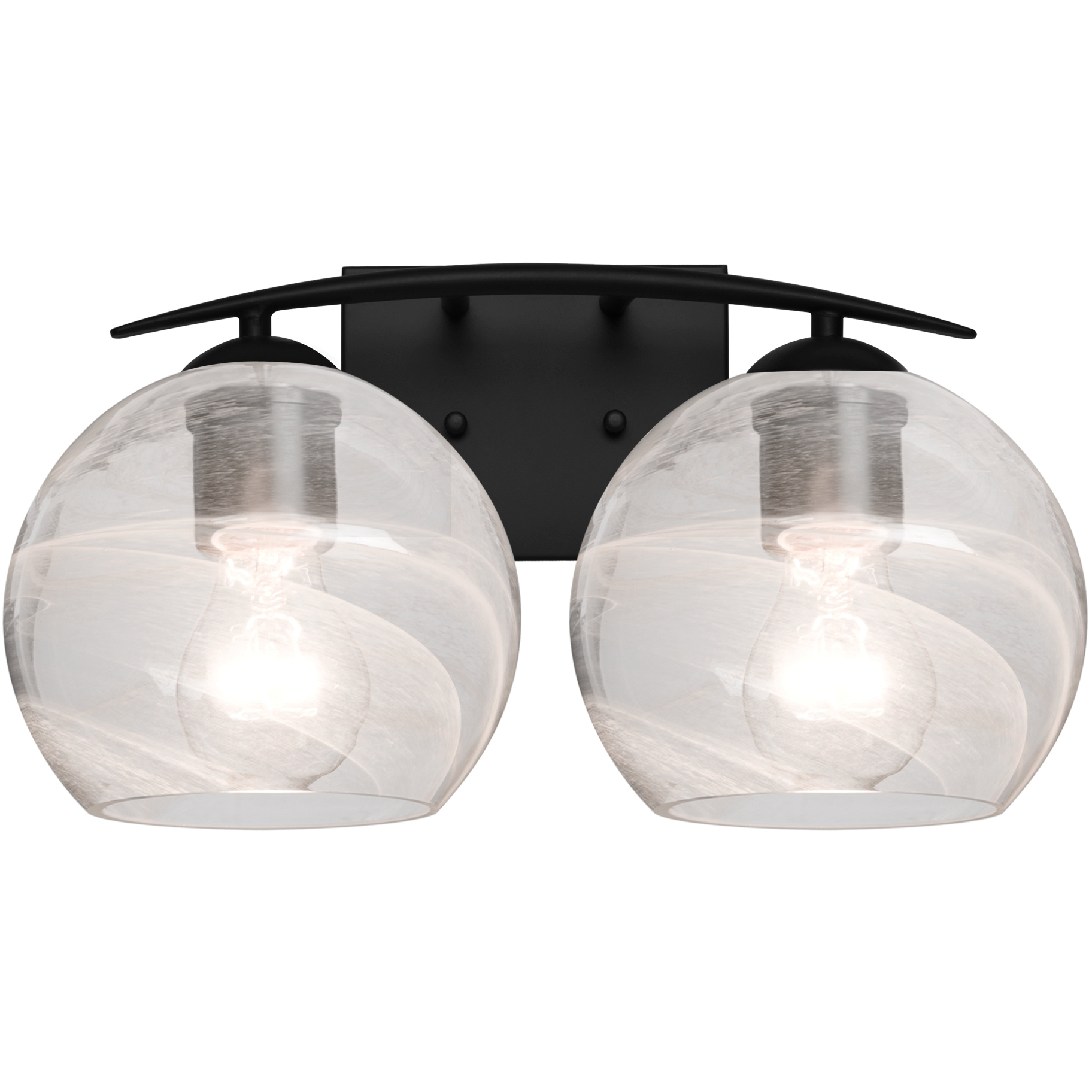 Jilly 2 Light 15 inch Black Vanity Light Wall Light