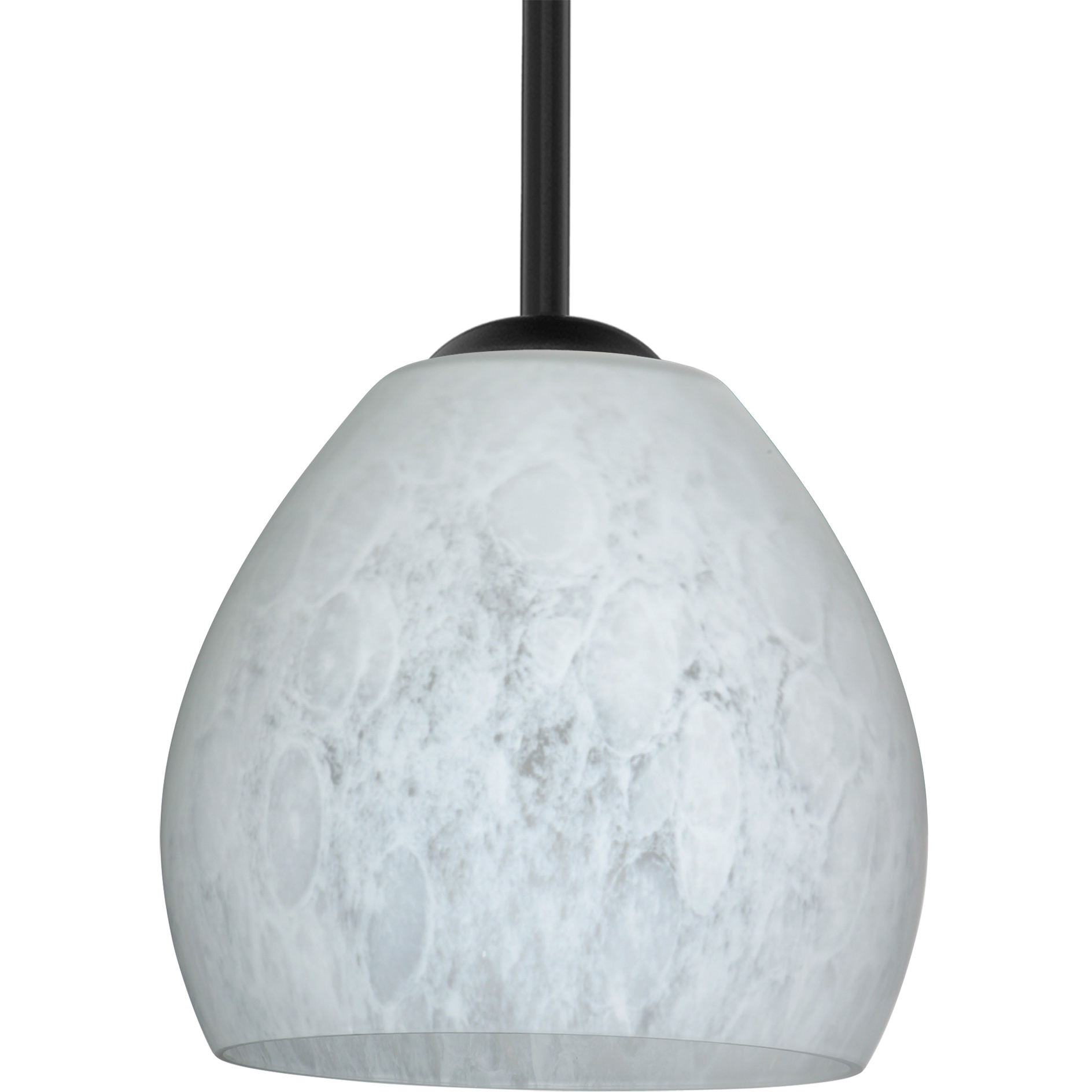 Bolla 1 Light Black Stem Pendant Ceiling Light
