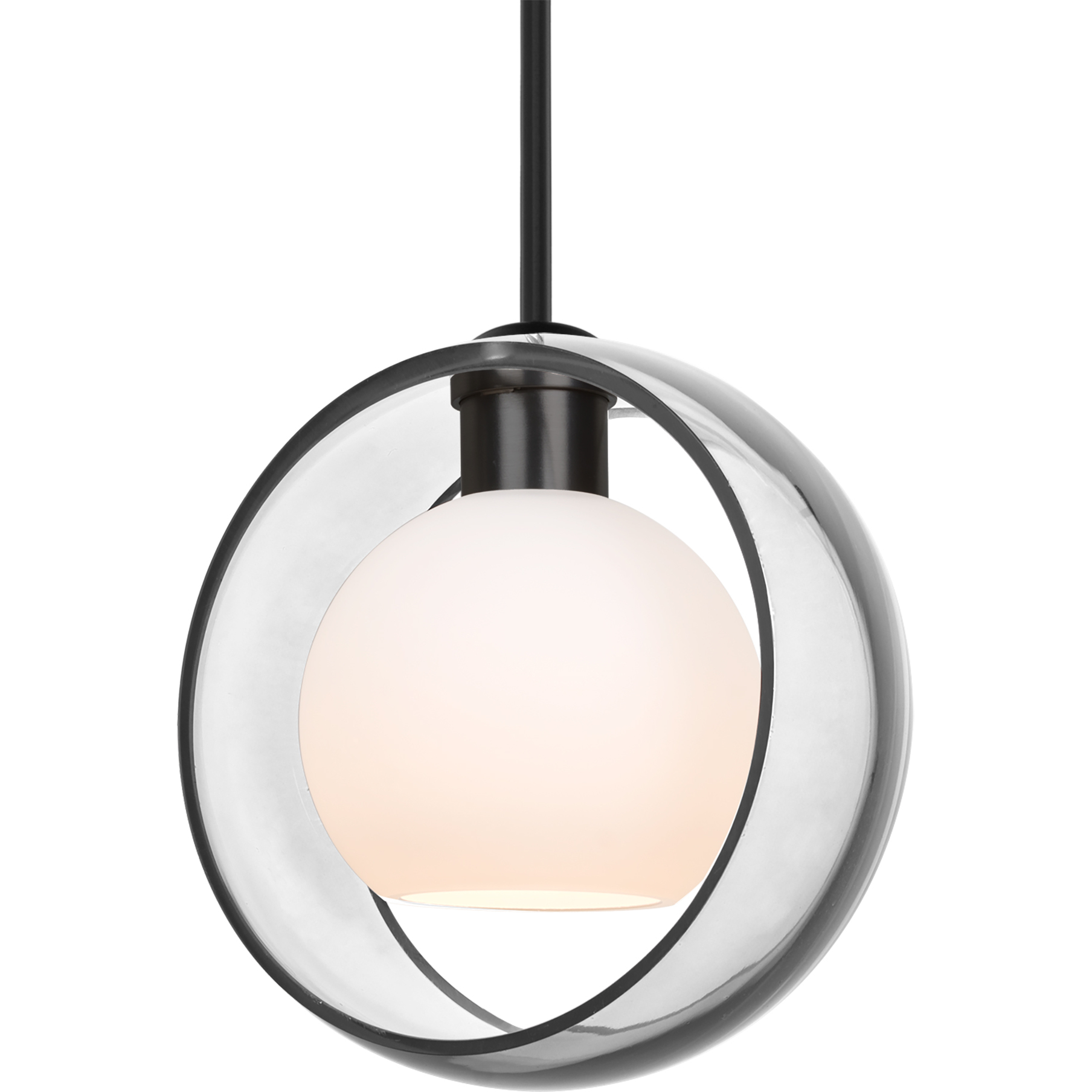 Mana 1 Light Black Stem Pendant Ceiling Light