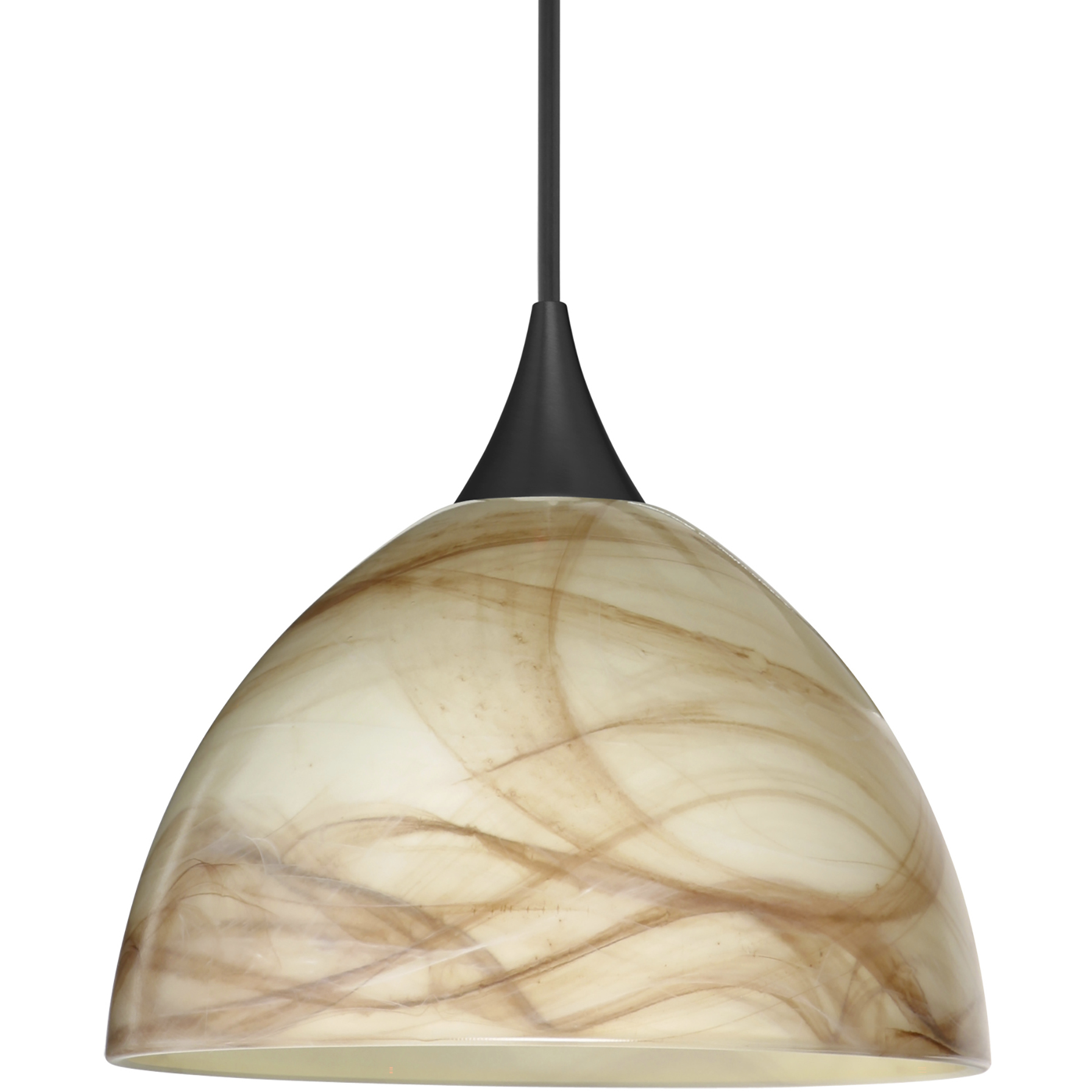 Brella 1 Light Black Cord Pendant Ceiling Light