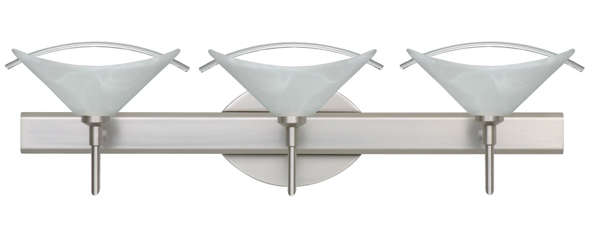 Hoppi LED 23 inch Satin Nickel Vanity Lighting Wall Light