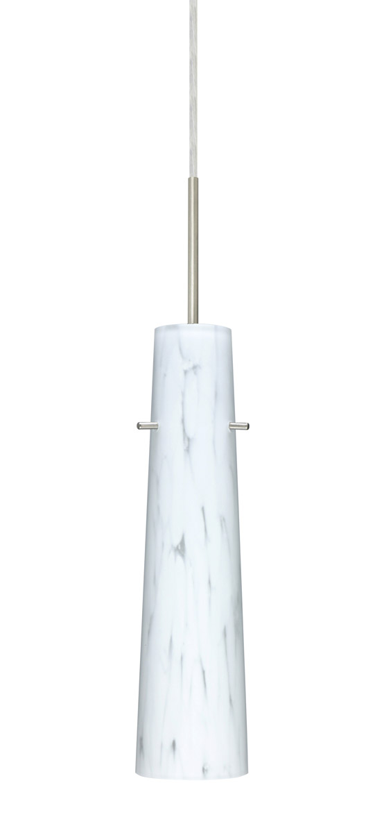Besa Lighting 1BT-567419-SN Camino 1 Light Satin Nickel Pendant Ceiling ...