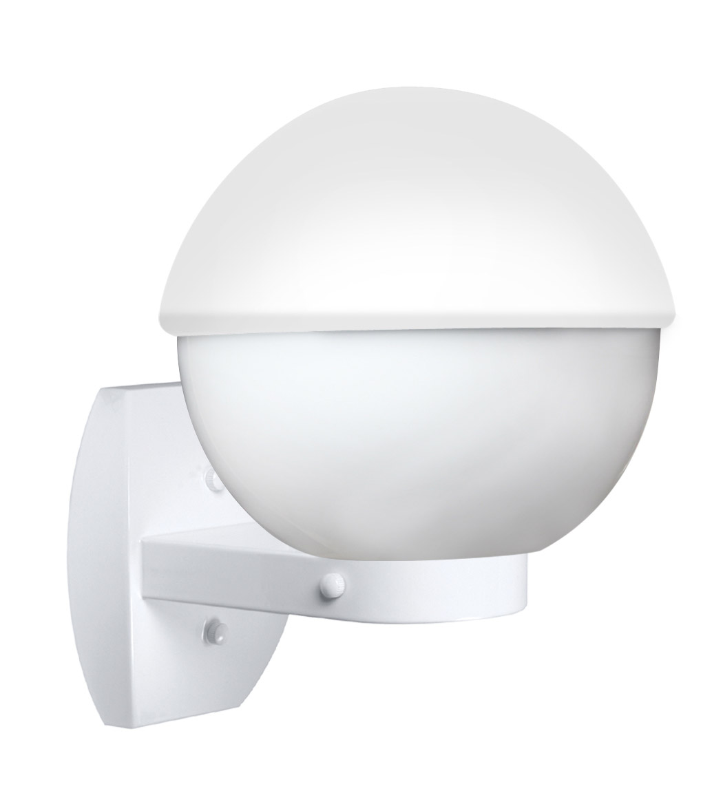 Besa Lighting 307807WALL 3078 Series 1 Light 12 inch White Outdoor