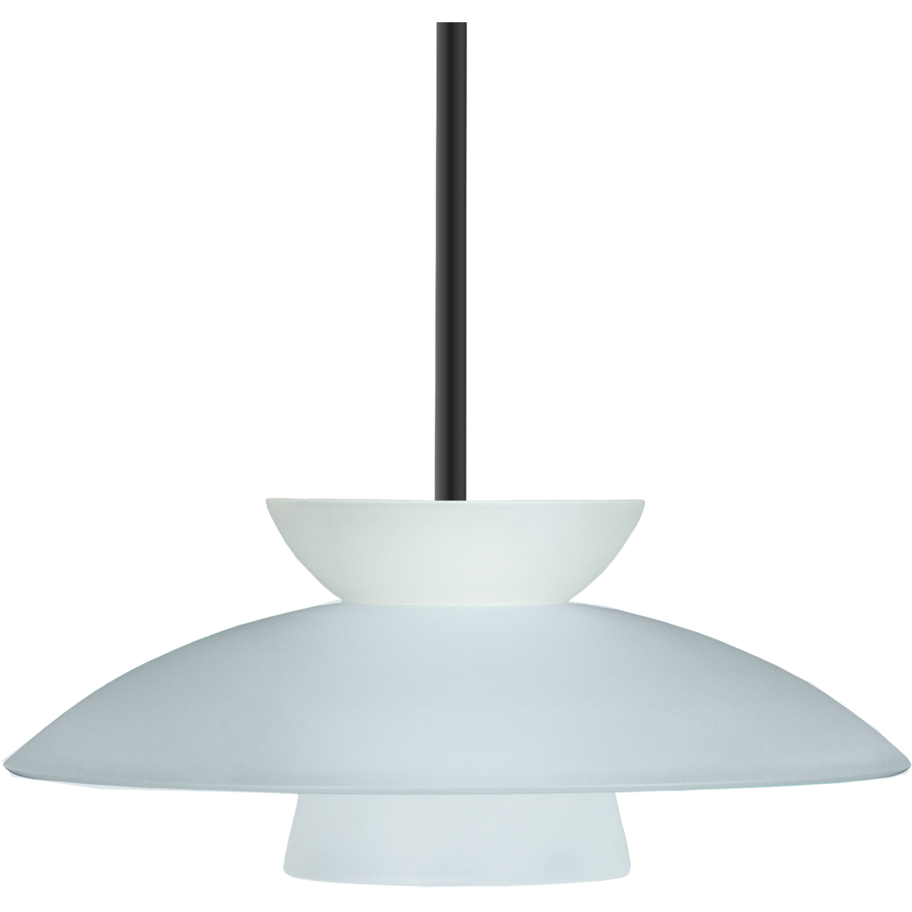 Trilo 15 LED Black Stem Pendant Ceiling Light