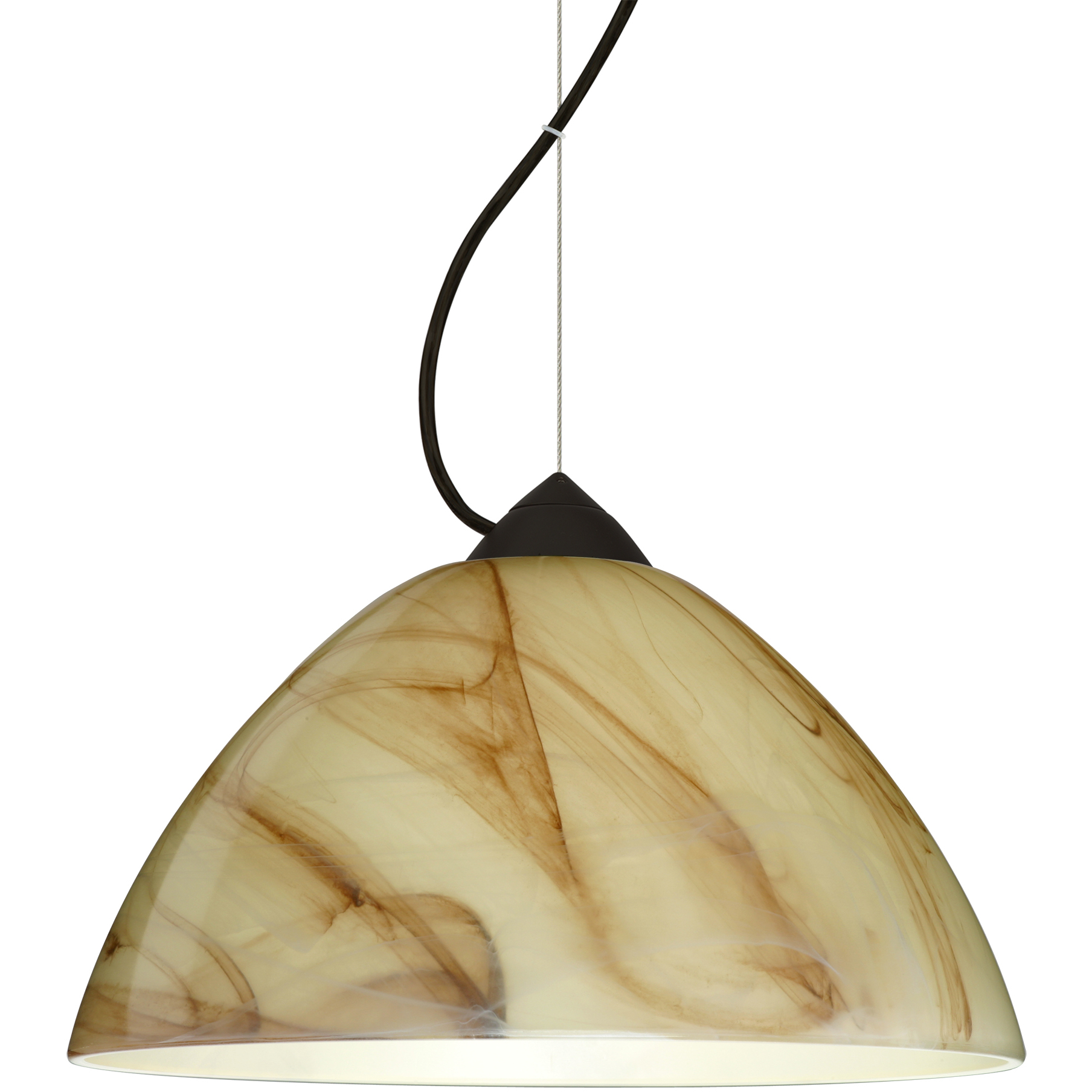 Tessa 1 Light Black Cord Pendant Ceiling Light