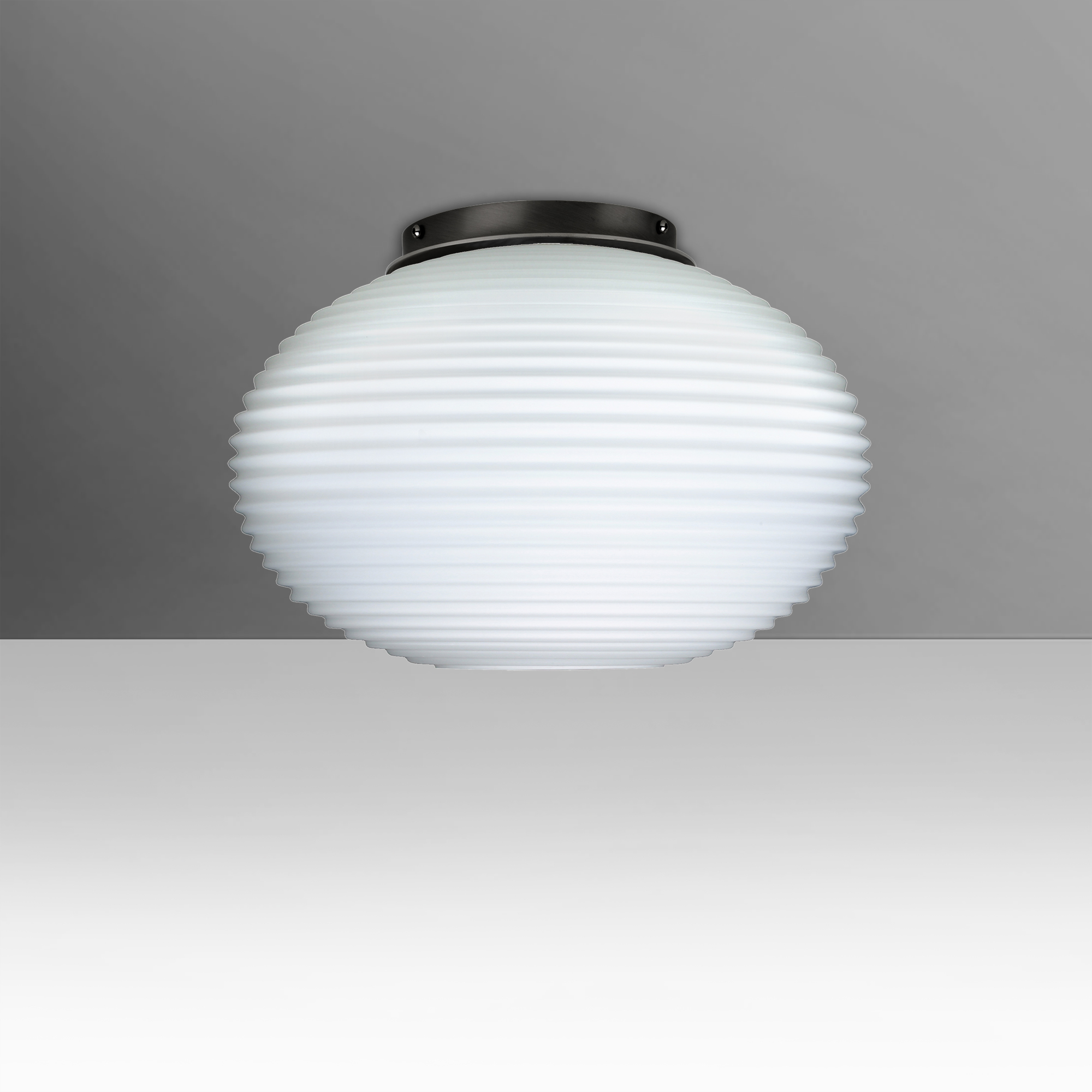 Pape 10 LED 10.25 inch Black Semi-Flush Mount Ceiling Light