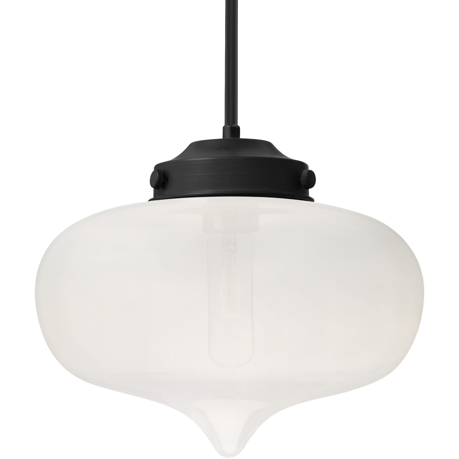 Mira 1 Light Black Cord Pendant Ceiling Light