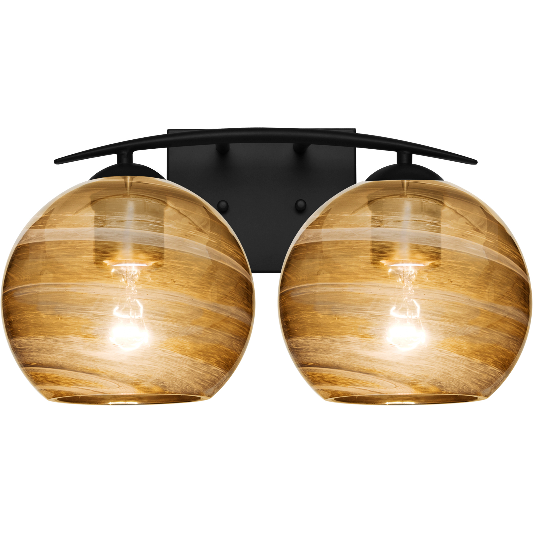Jilly 2 Light 15 inch Black Vanity Light Wall Light