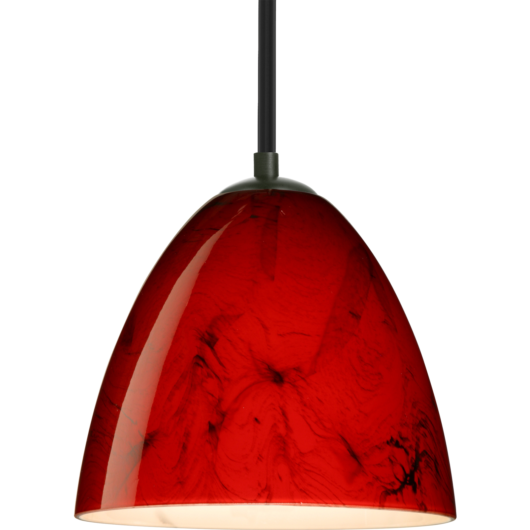 Vila 1 Light Black Stem Pendant Ceiling Light