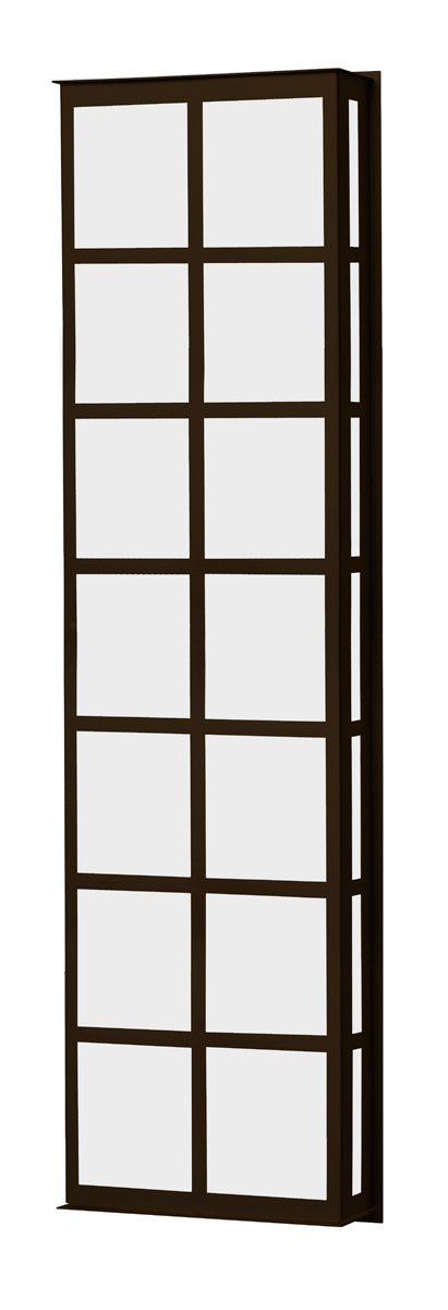 Bree 3 Light 38 inch Bronze Outdoor Sconce in Incandescent