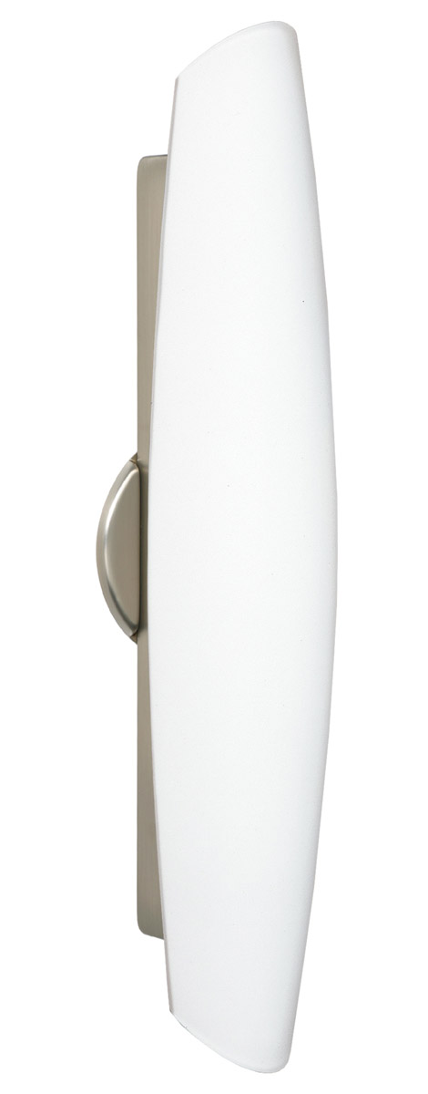 Aero 21 LED 5 inch Satin Nickel ADA Wall Sconce Wall Light in Opal Matte Glass