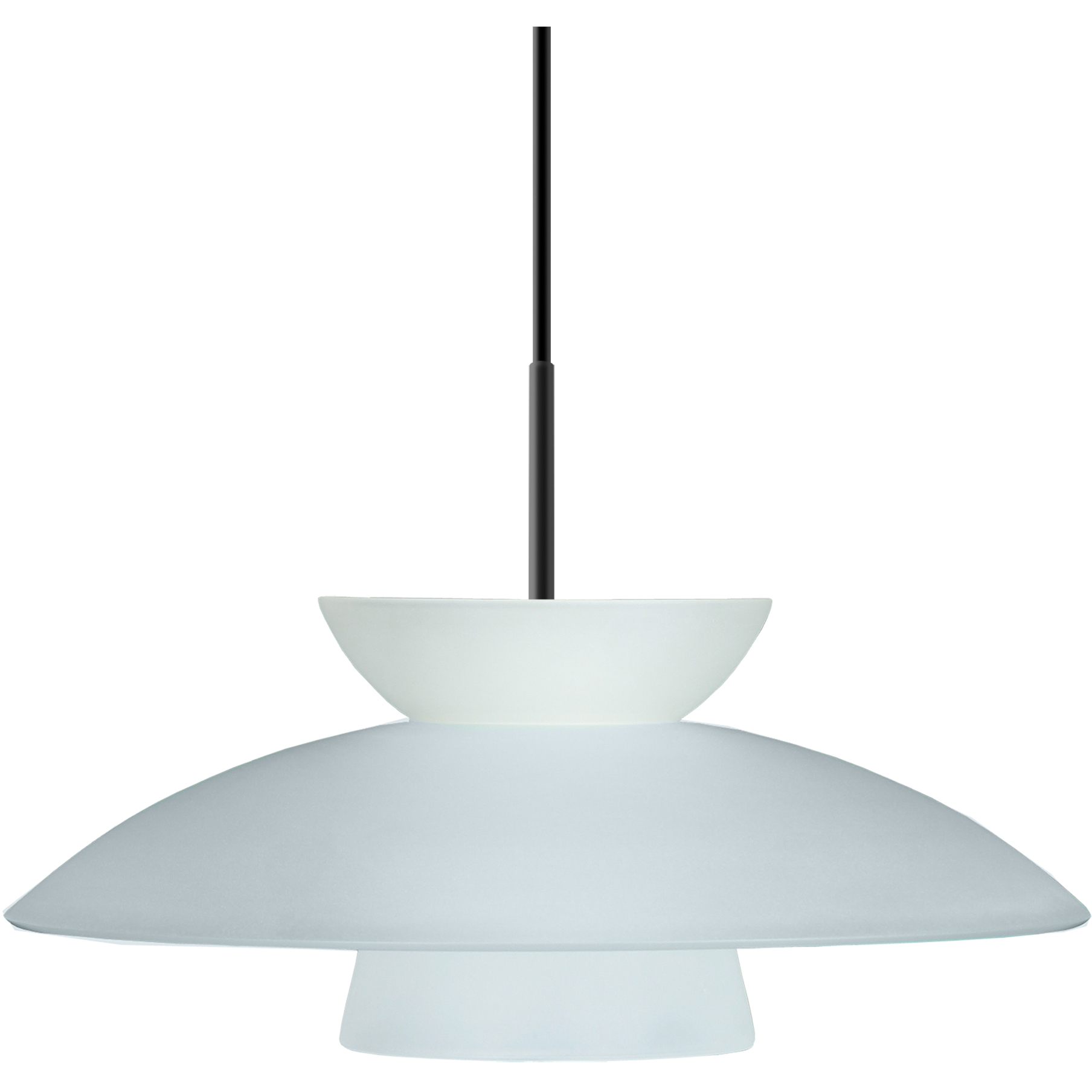 Trilo 15 LED Black Cord Pendant Ceiling Light