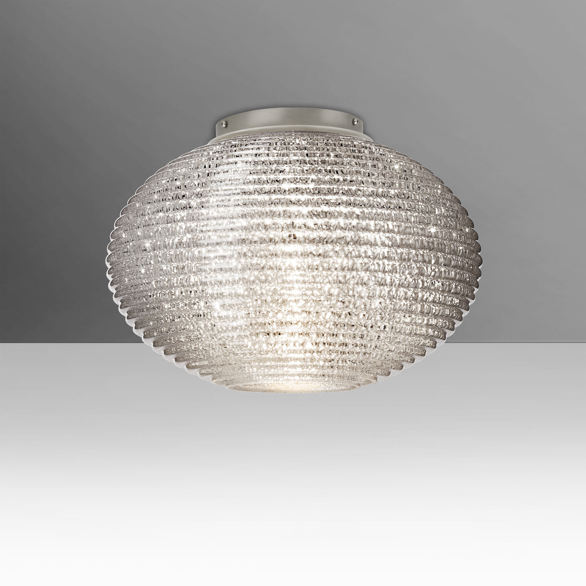 Pape 12 1 Light 11.75 inch Satin Nickel Semi-Flush Mount Ceiling Light