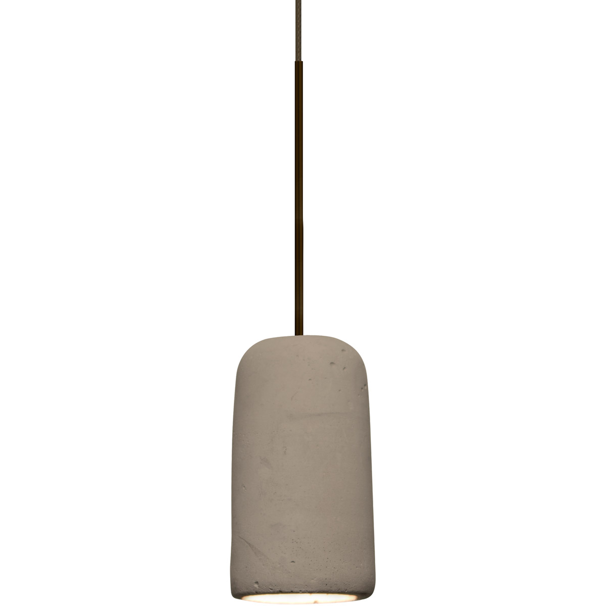 Glide LED Bronze Cord Pendant Ceiling Light in Tan Concrete