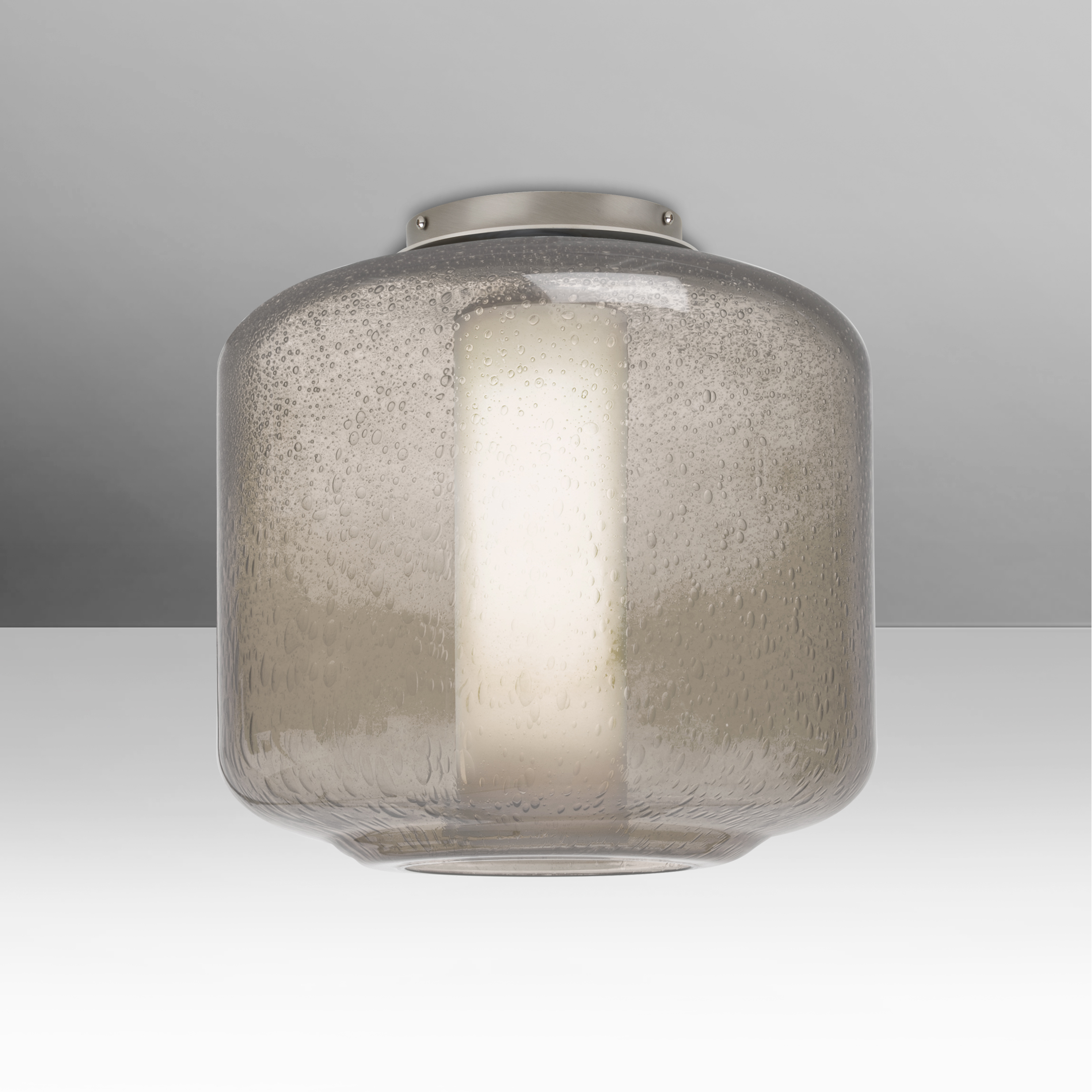 Niles 10 LED 9.5 inch Satin Nickel Flush Mount Ceiling Light