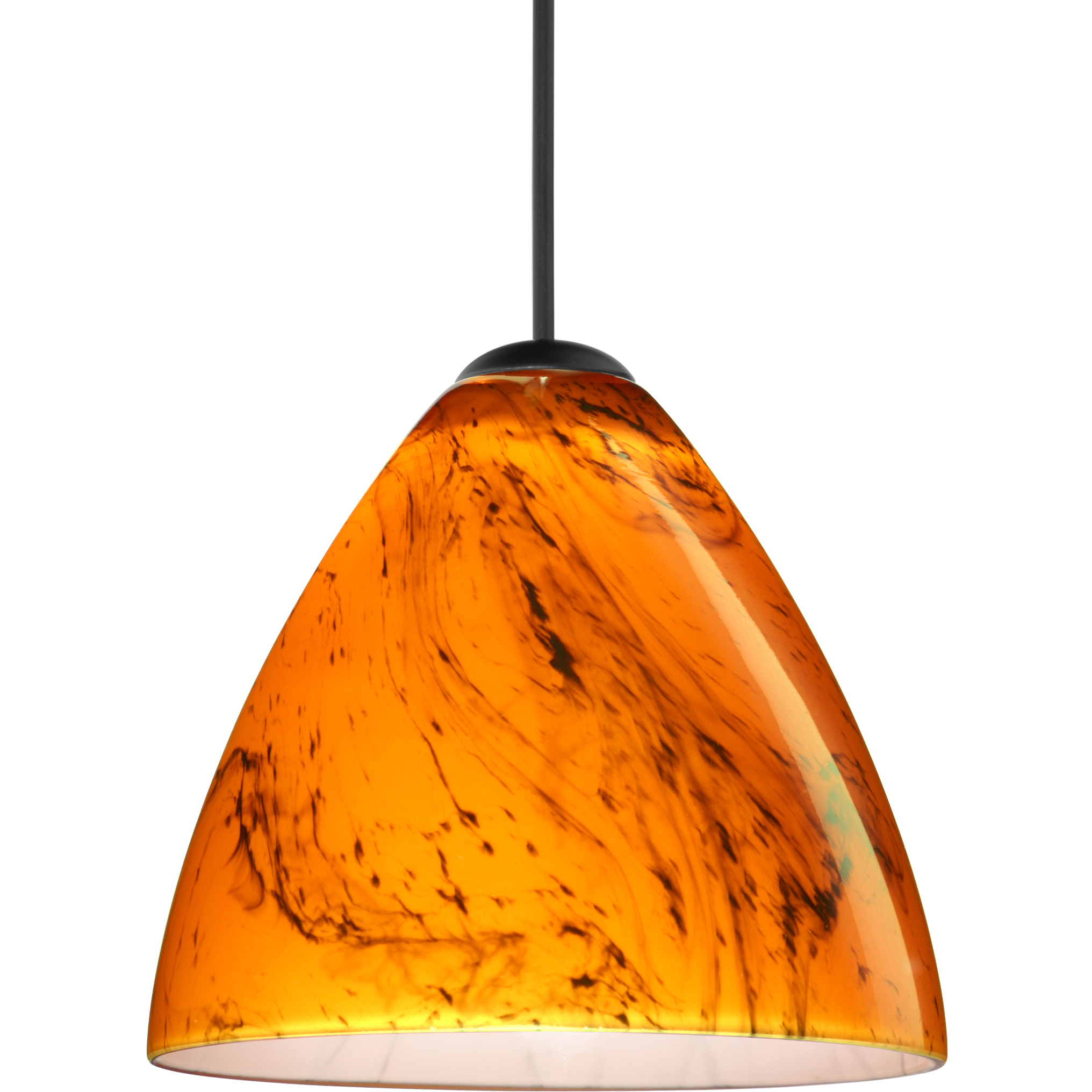 Mia 1 Light Black Cord Pendant Ceiling Light