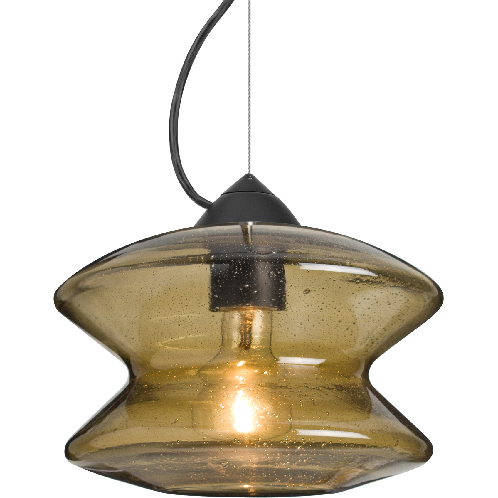 Zen 1 Light Black Cable Pendant Ceiling Light