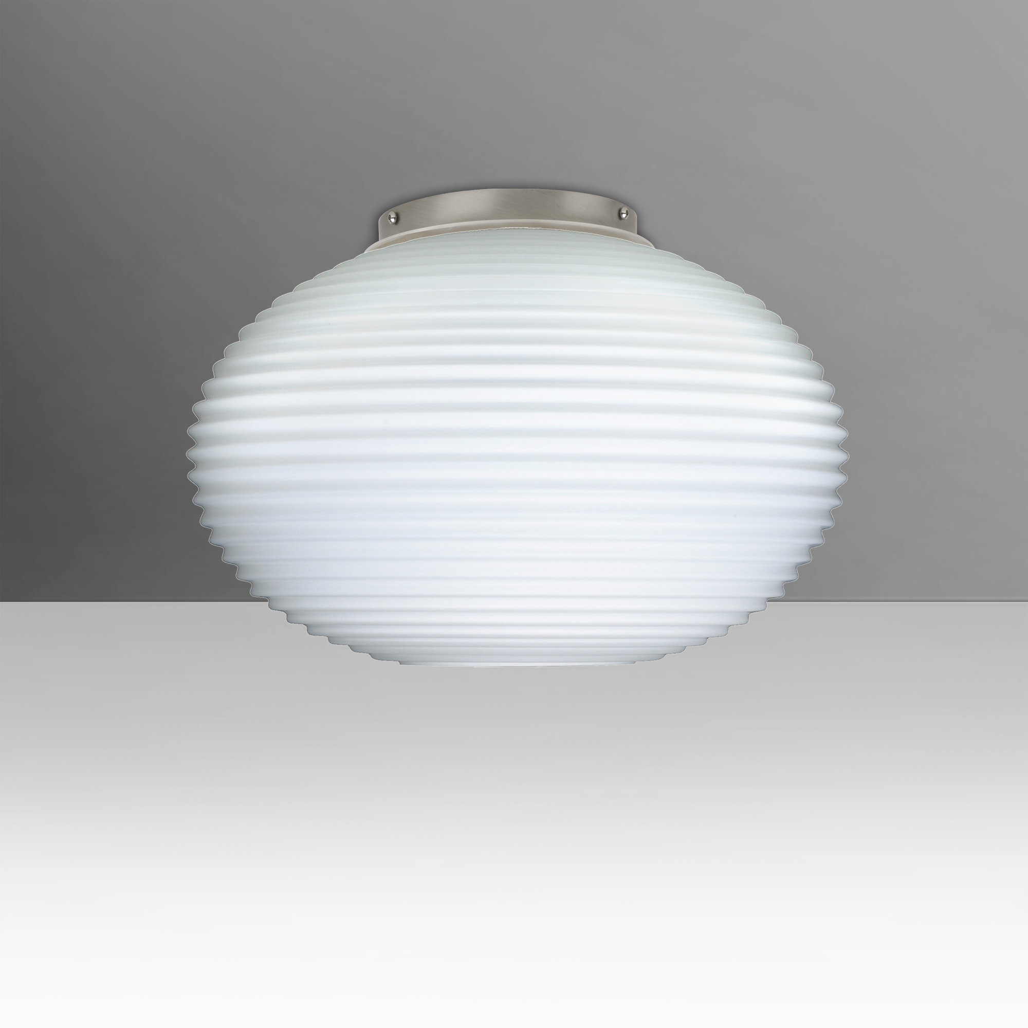 Pape 12 1 Light 11.75 inch Satin Nickel Semi-Flush Mount Ceiling Light